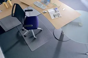 Matte unter dem Stuhl, für harte Bodenbeläge, Form E, 90x120 cm, RS OFFICE "Roll-o-Grip"